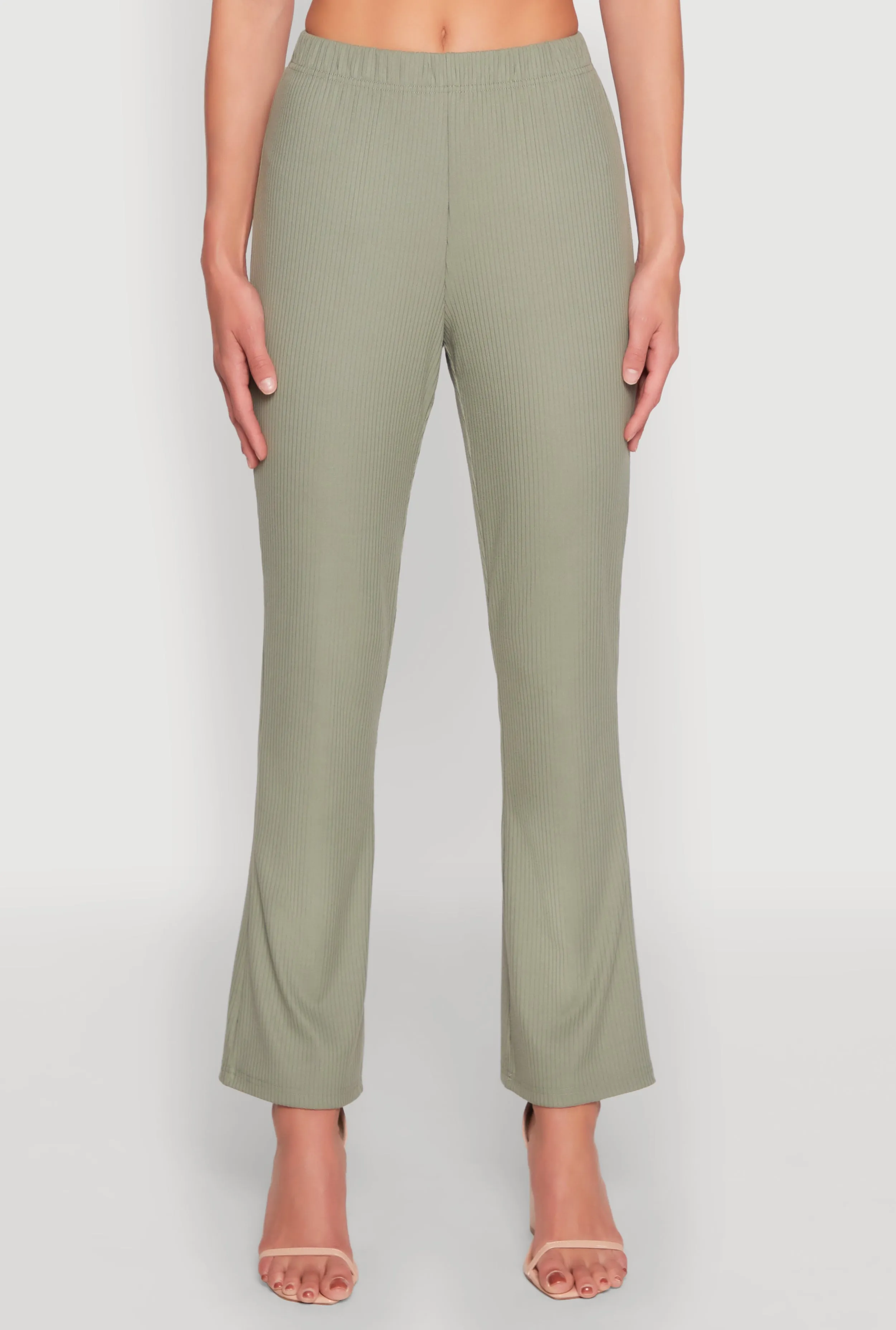 Ribbed Knit Boot Cut Pants sold by Rainbow product image thumbnail 3