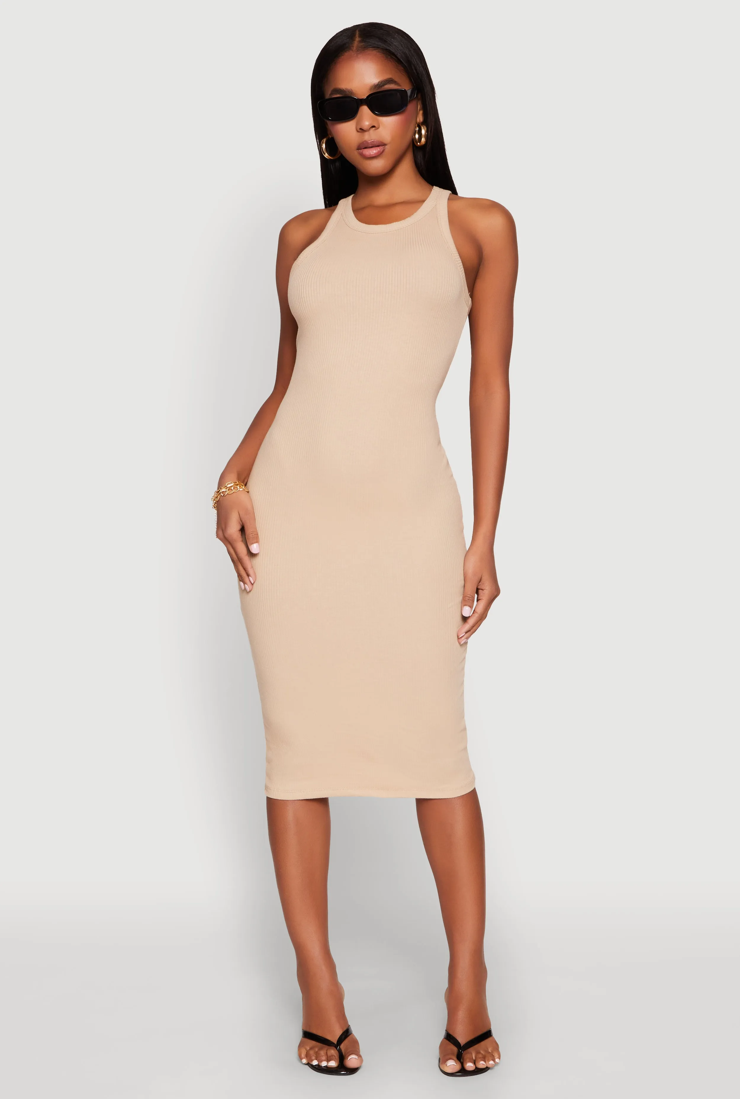 Racerback Midi Tank Dress sold by Rainbow