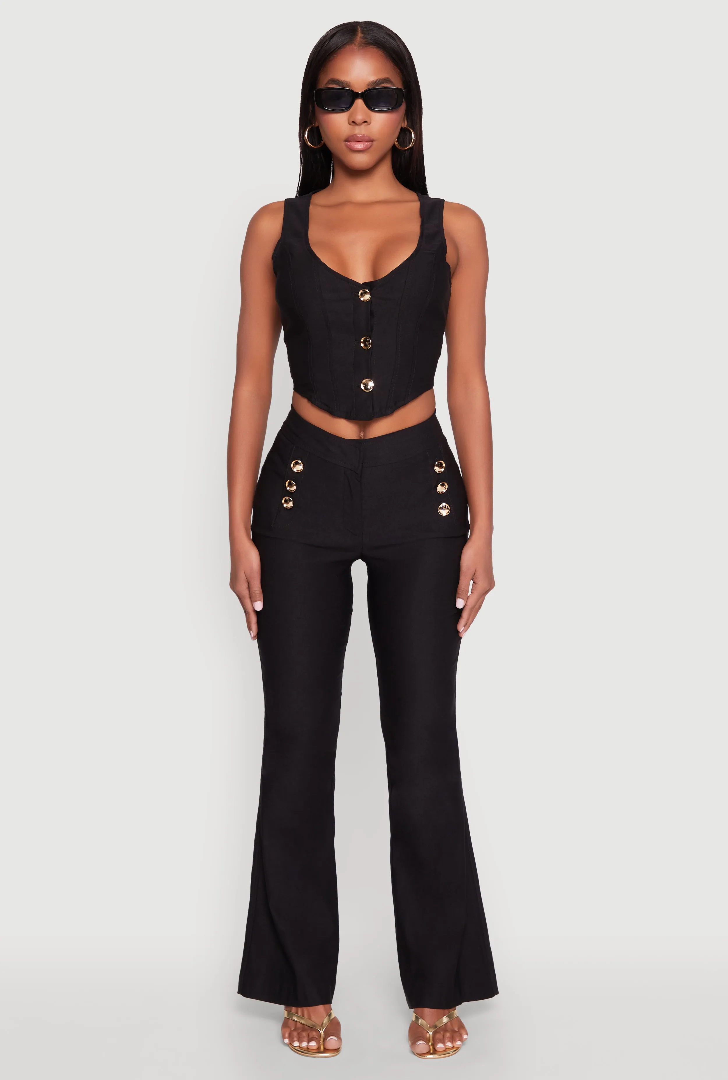 Flared Pull On Dress Pants sold by Rainbow product image thumbnail 2