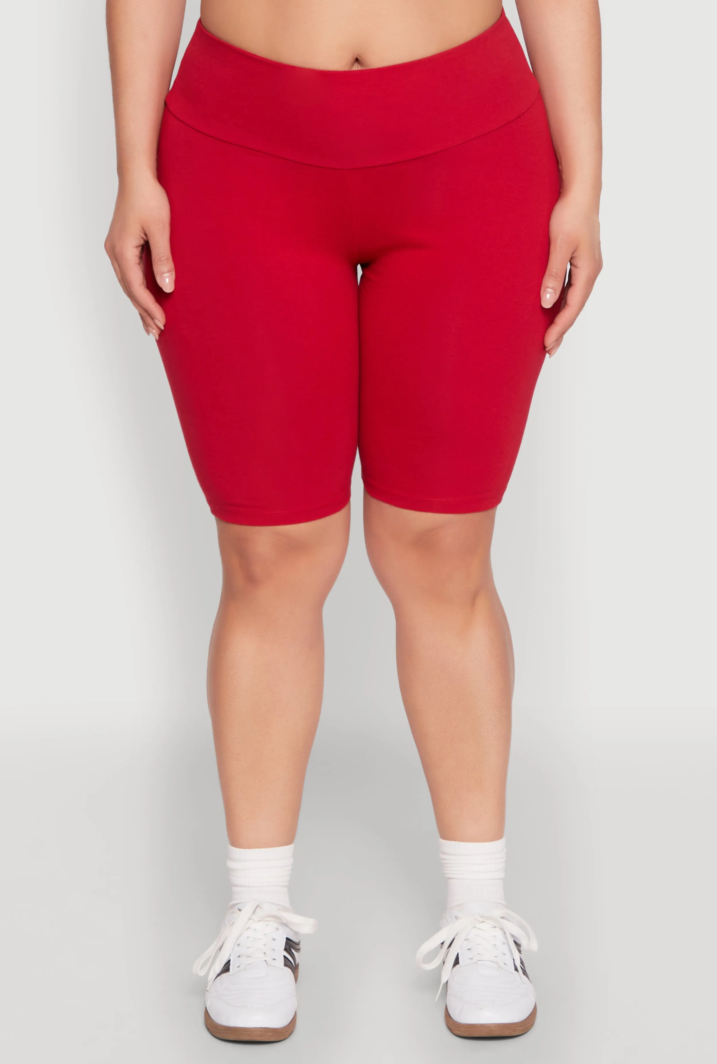 Plus Size Ambiance High Waisted Bike Shorts sold by Rainbow product image thumbnail 5