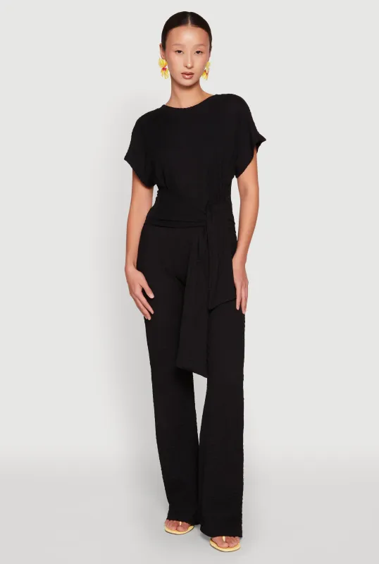 High Waisted Textured Knit Pants sold by Rainbow