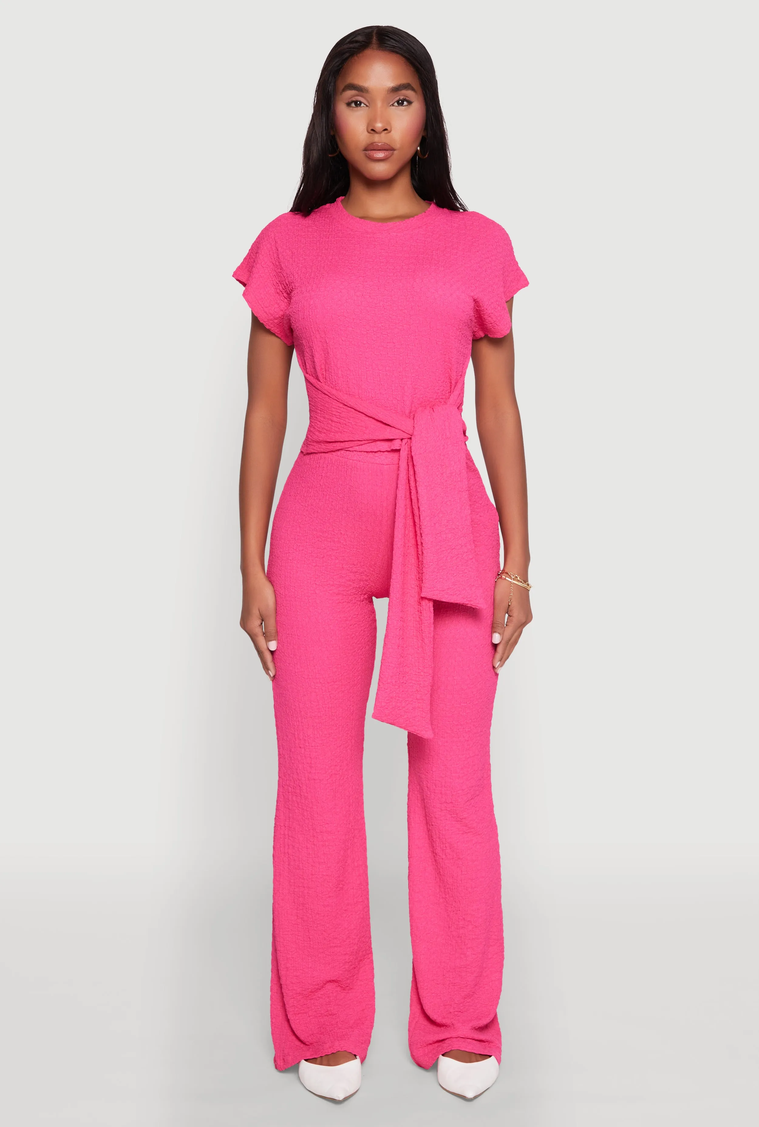 High Waisted Textured Knit Pants sold by Rainbow product image thumbnail 2