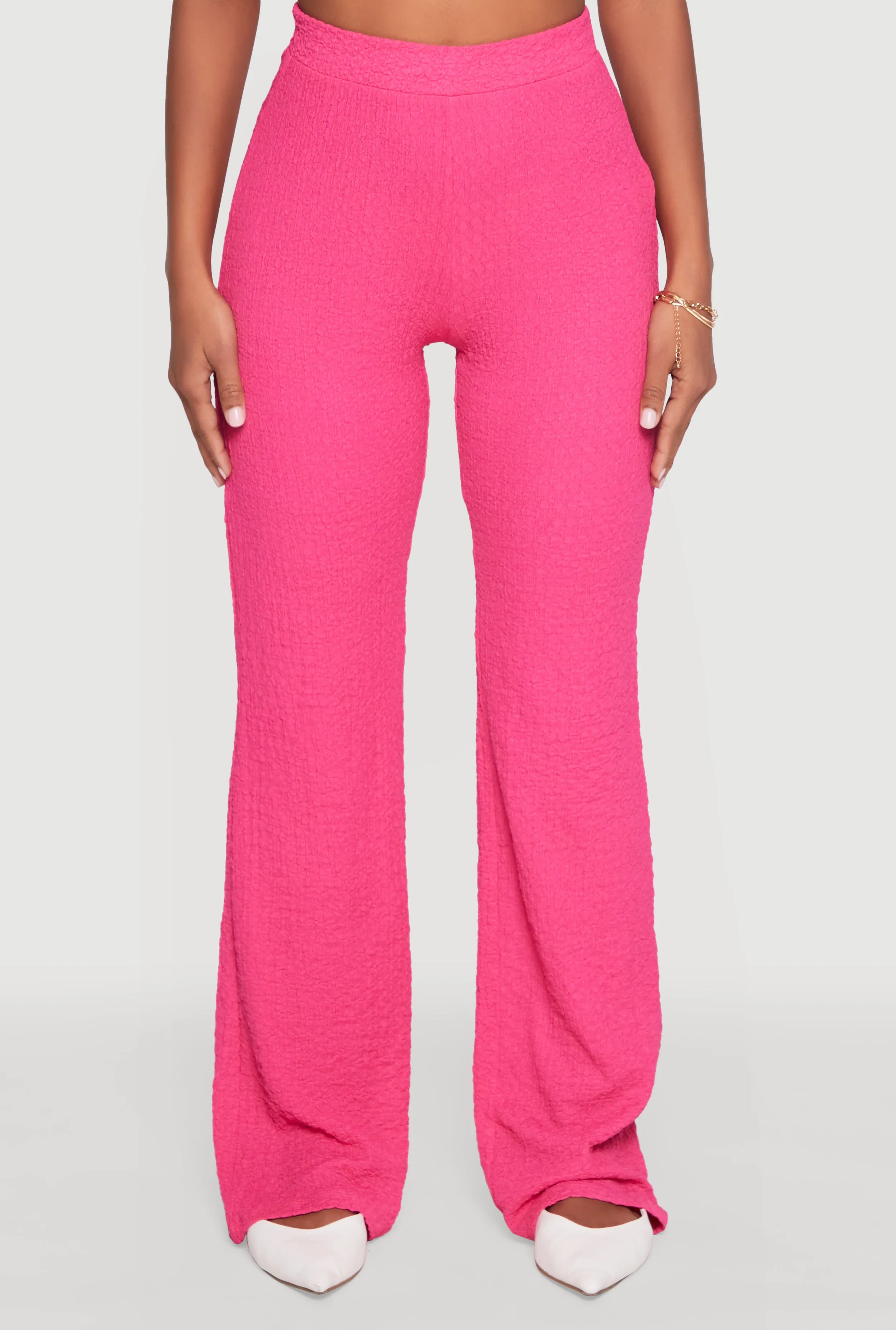 High Waisted Textured Knit Pants sold by Rainbow product image thumbnail 3