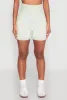 Seamless Ribbed Knit Ruched Biker Shorts sold by Rainbow
