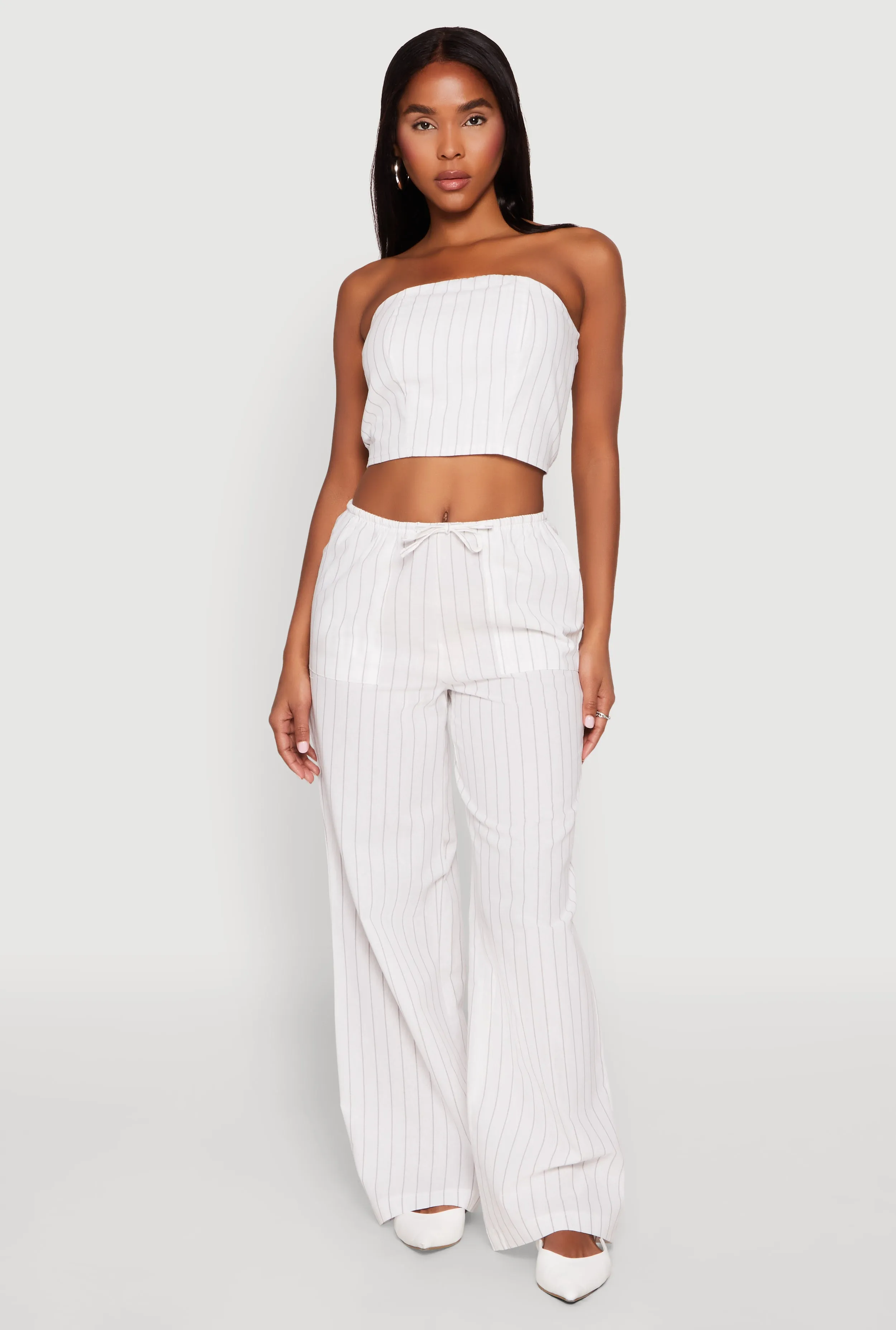 Almost Famous Smocked Striped Tube Top sold by Rainbow product image thumbnail 2