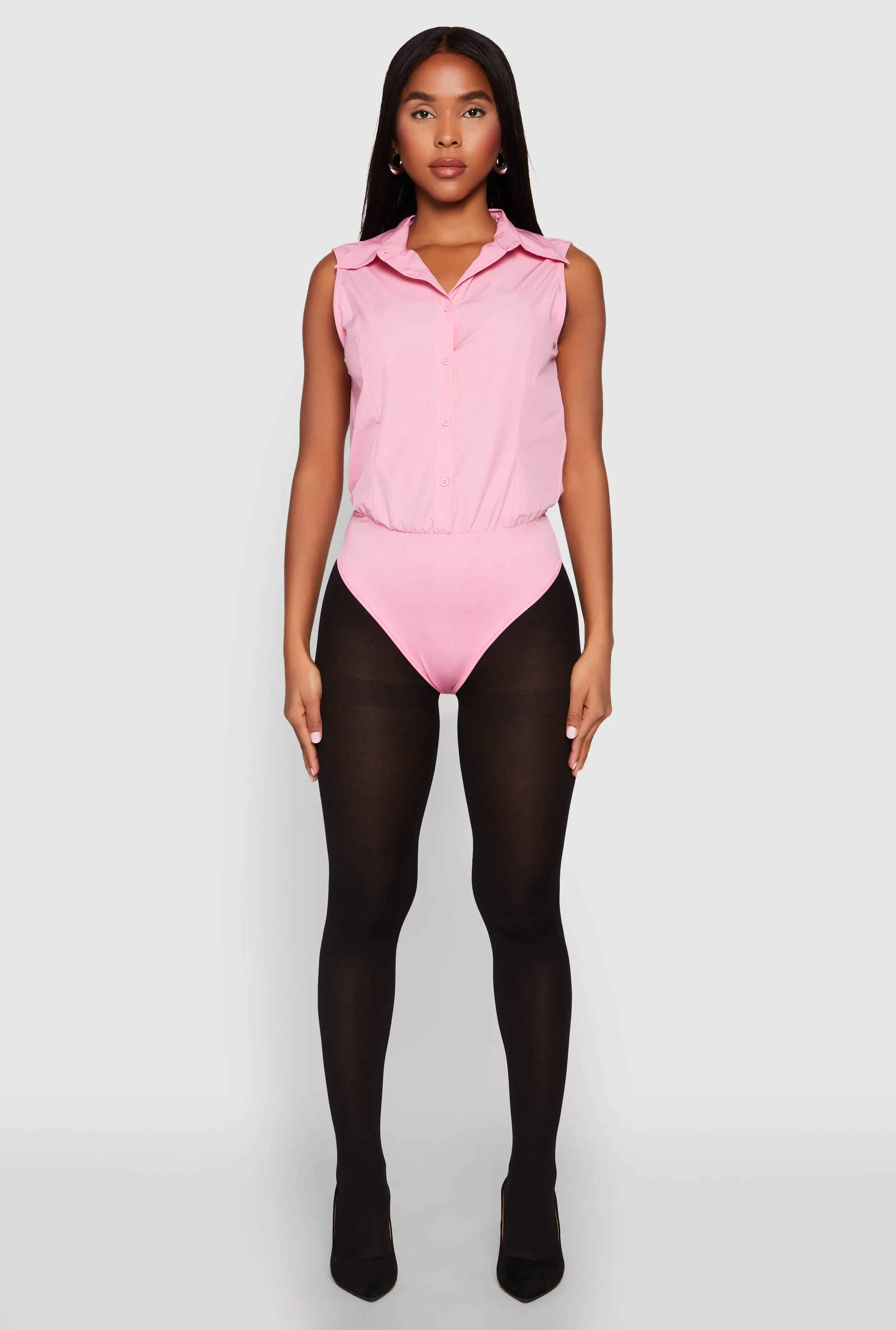 Daisy Sleeveless Button Front Bodysuit sold by Rainbow