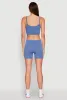 Rib Knit Crop Top and Biker Shorts sold by Rainbow