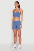 Rib Knit Crop Top and Biker Shorts sold by Rainbow