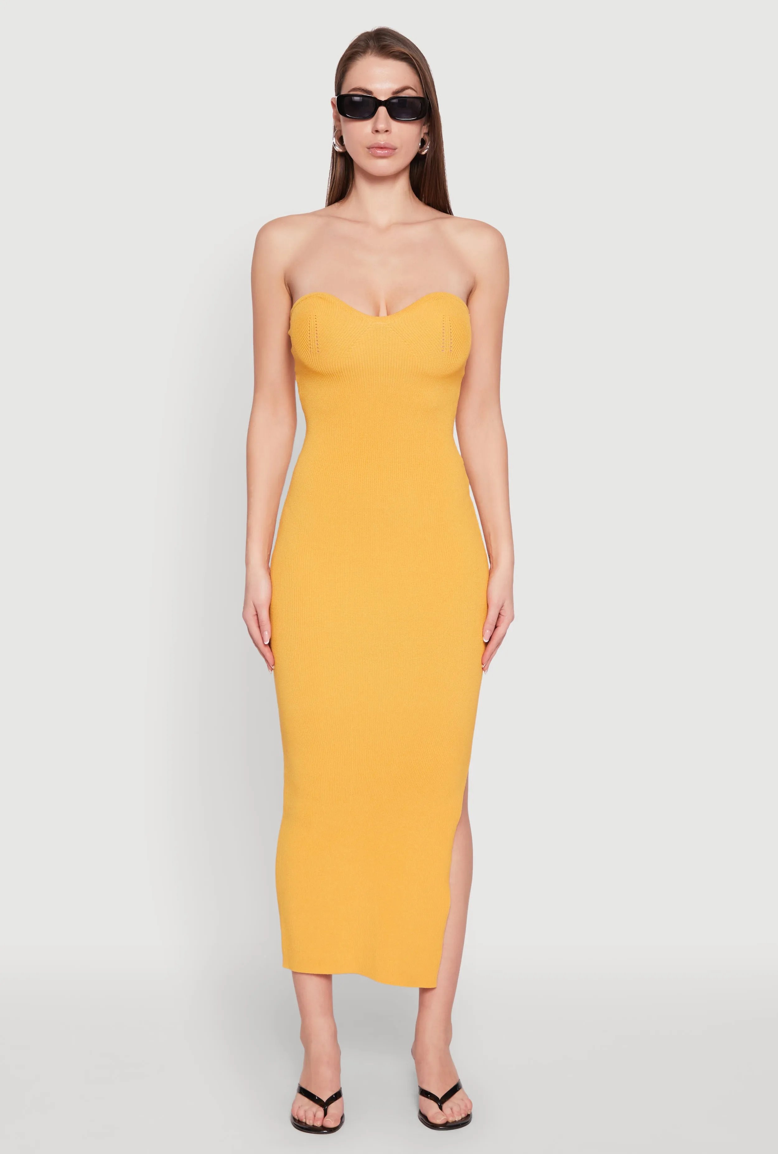 Side Slit Maxi Tube Dress sold by Rainbow product image thumbnail 2