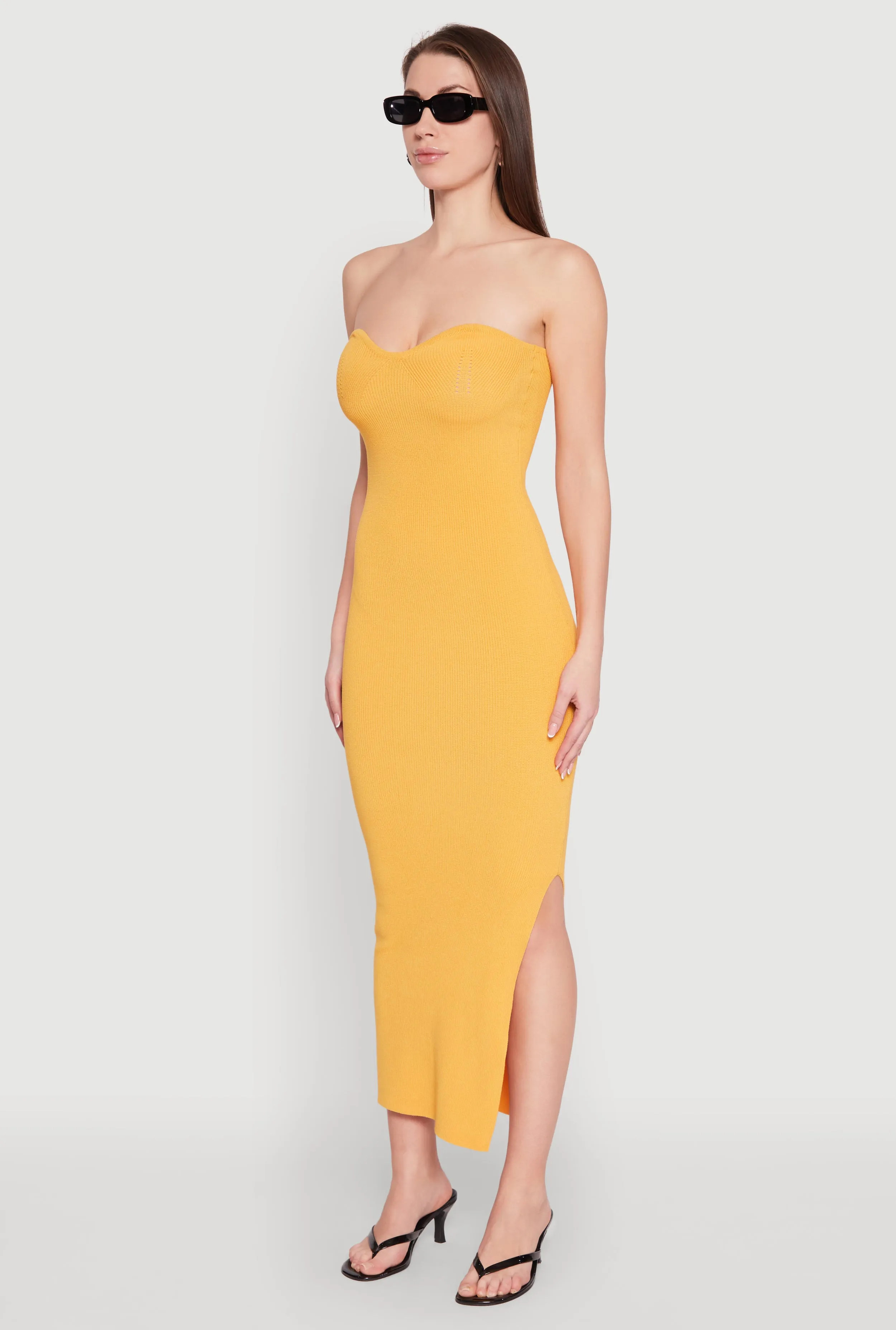 Side Slit Maxi Tube Dress sold by Rainbow product image thumbnail 3