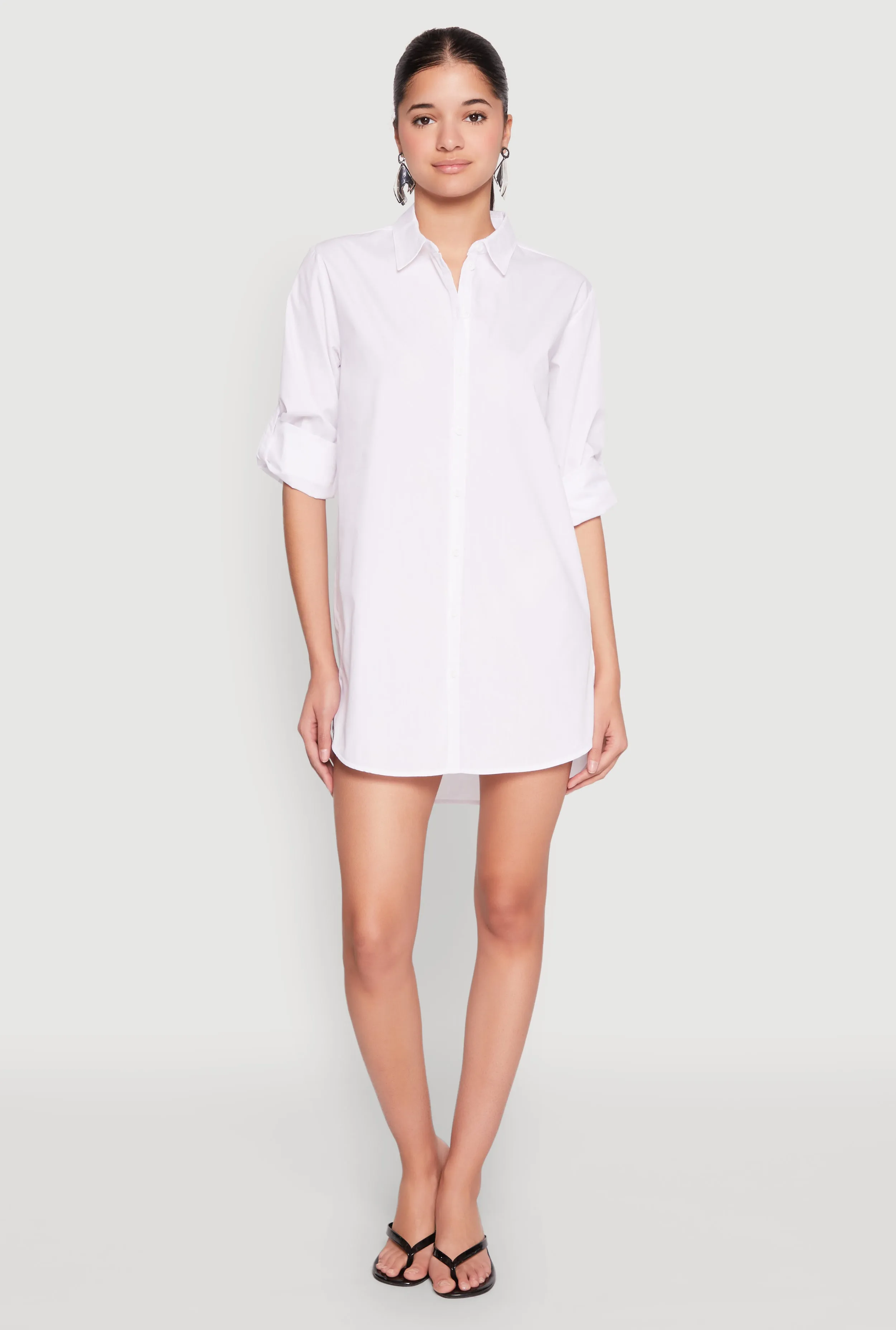 Poplin Shirt Dress sold by Rainbow