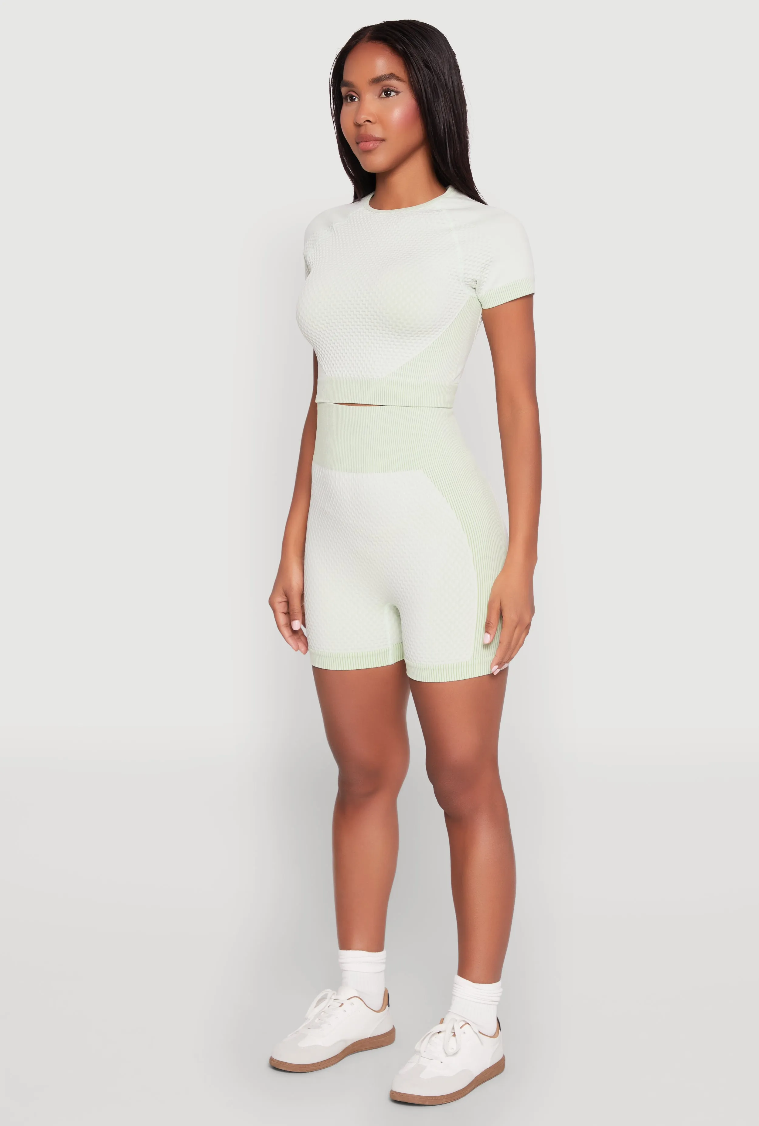 Seamless Two Tone Crop Top sold by Rainbow product image thumbnail 5