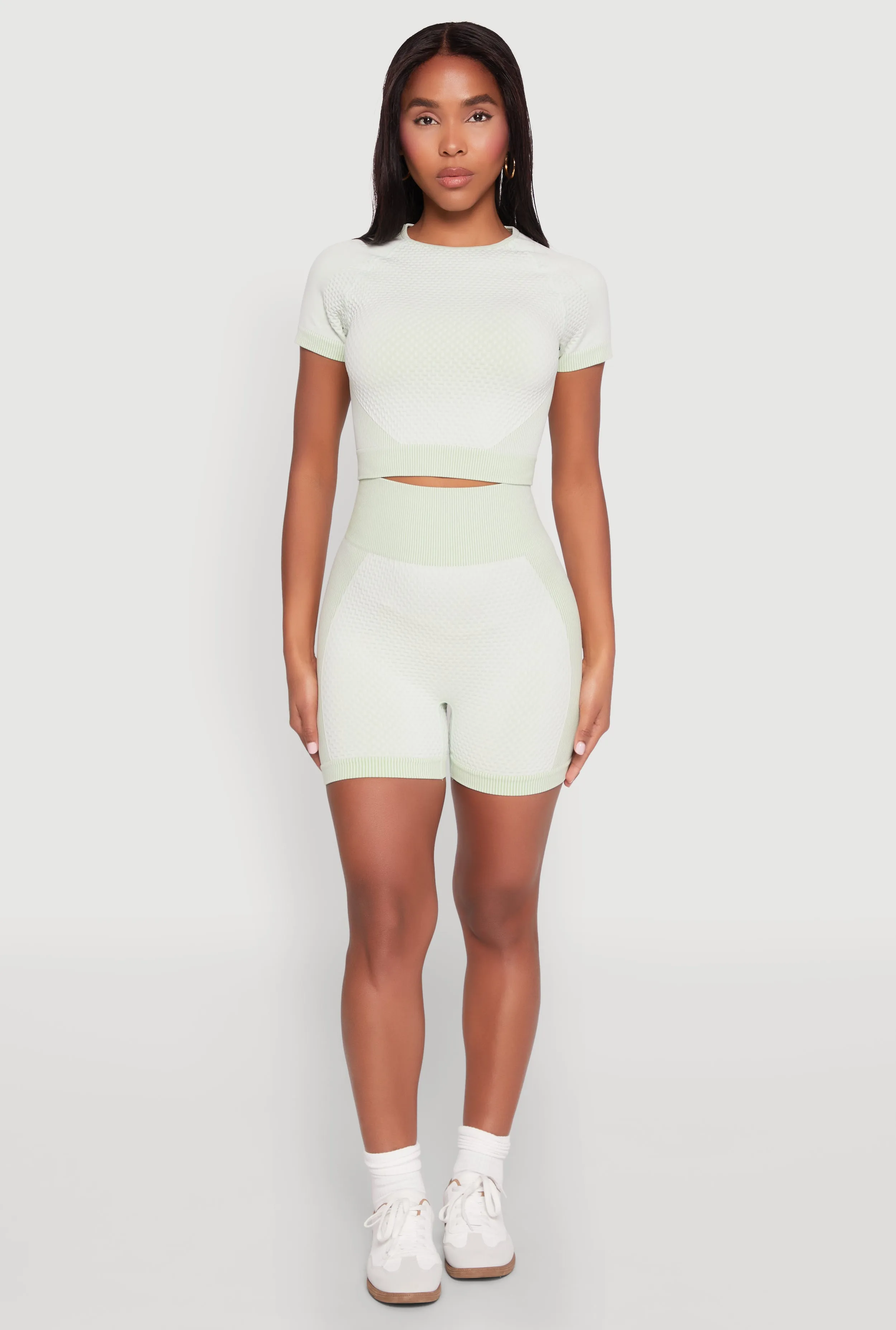 Seamless Two Tone Crop Top sold by Rainbow product image thumbnail 3