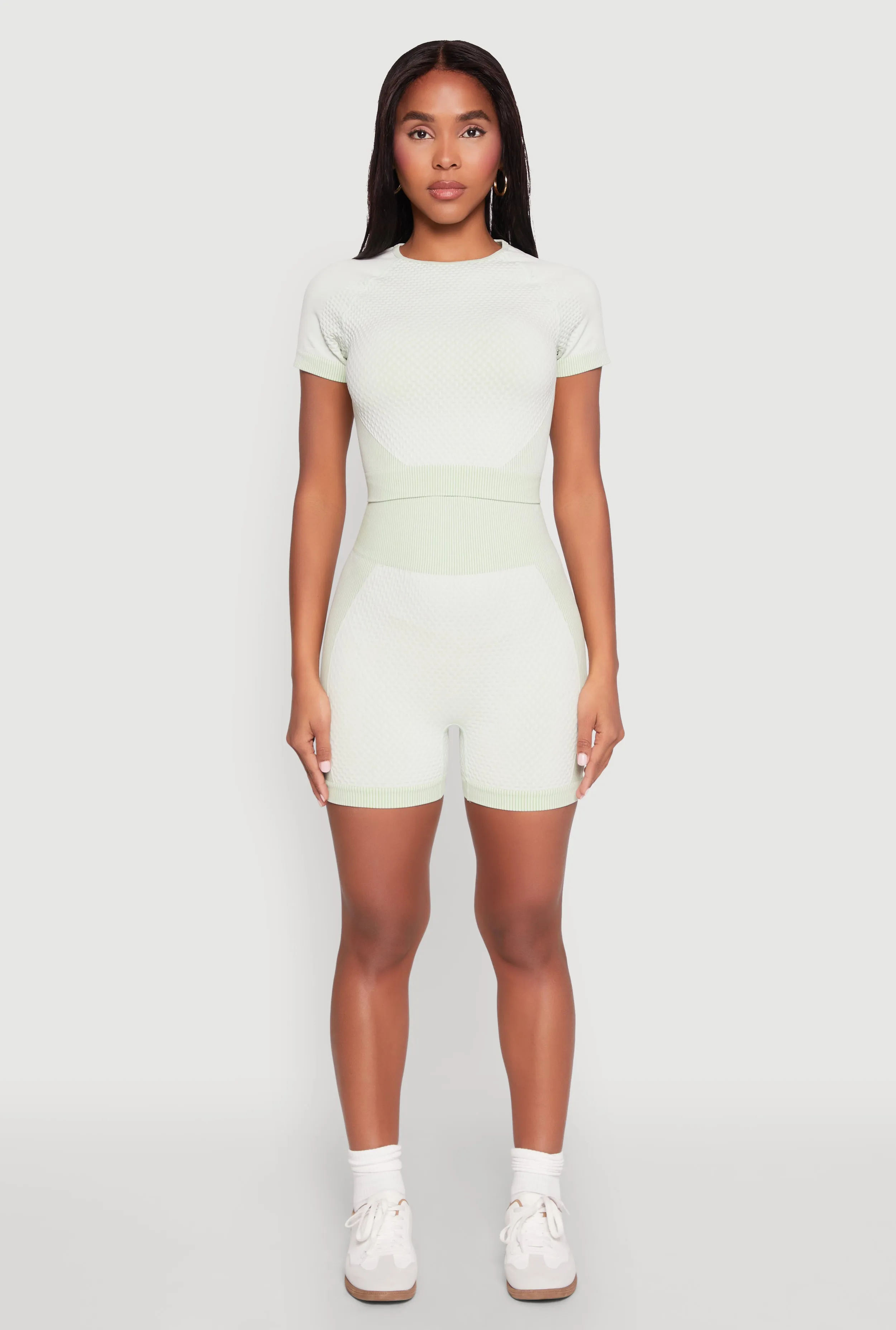 Seamless Two Tone Crop Top sold by Rainbow product image thumbnail 2