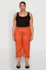 Plus Size High Waisted Cargo Capri Pants sold by Rainbow