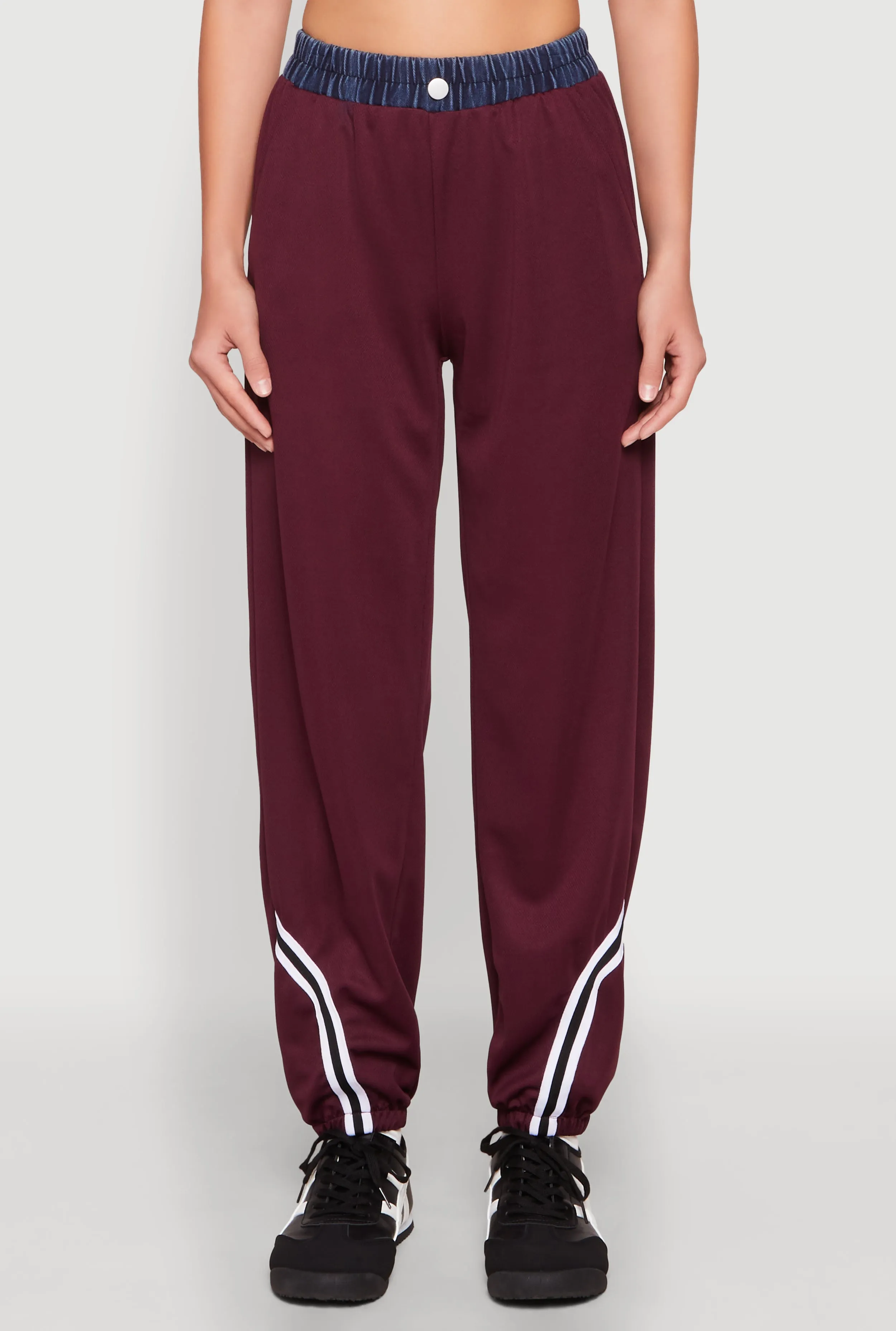 Contrast Trim High Waisted Joggers sold by Rainbow product image thumbnail 4