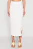 Textured Knit Side Slit Midi Skirt sold by Rainbow
