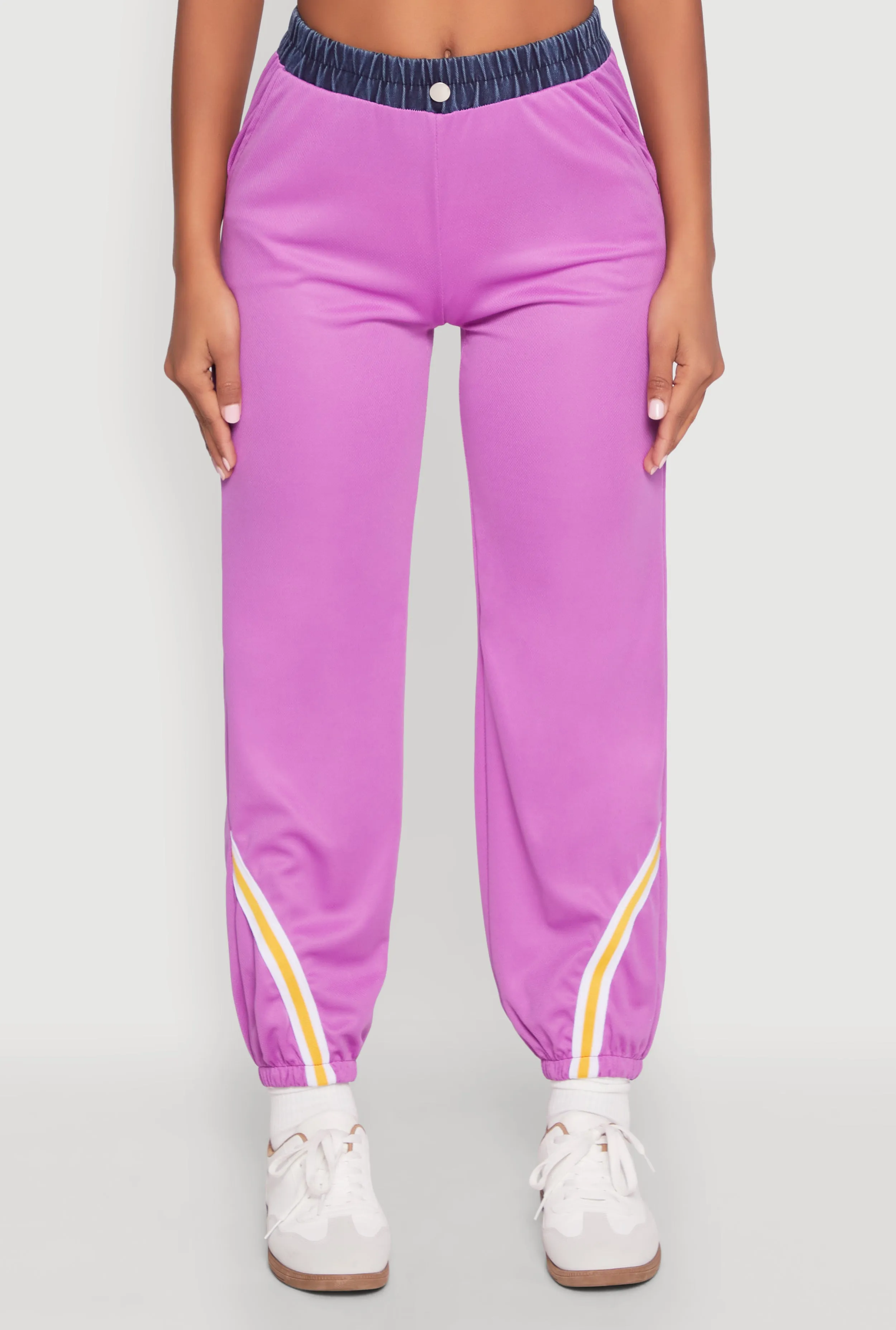 Contrast Trim High Waisted Joggers sold by Rainbow product image thumbnail 3