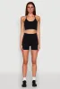 Ruched Seamless Ribbed Knit Biker Shorts sold by Rainbow