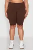 Plus Size High Waist Cell Phone Pocket Biker Shorts sold by Rainbow