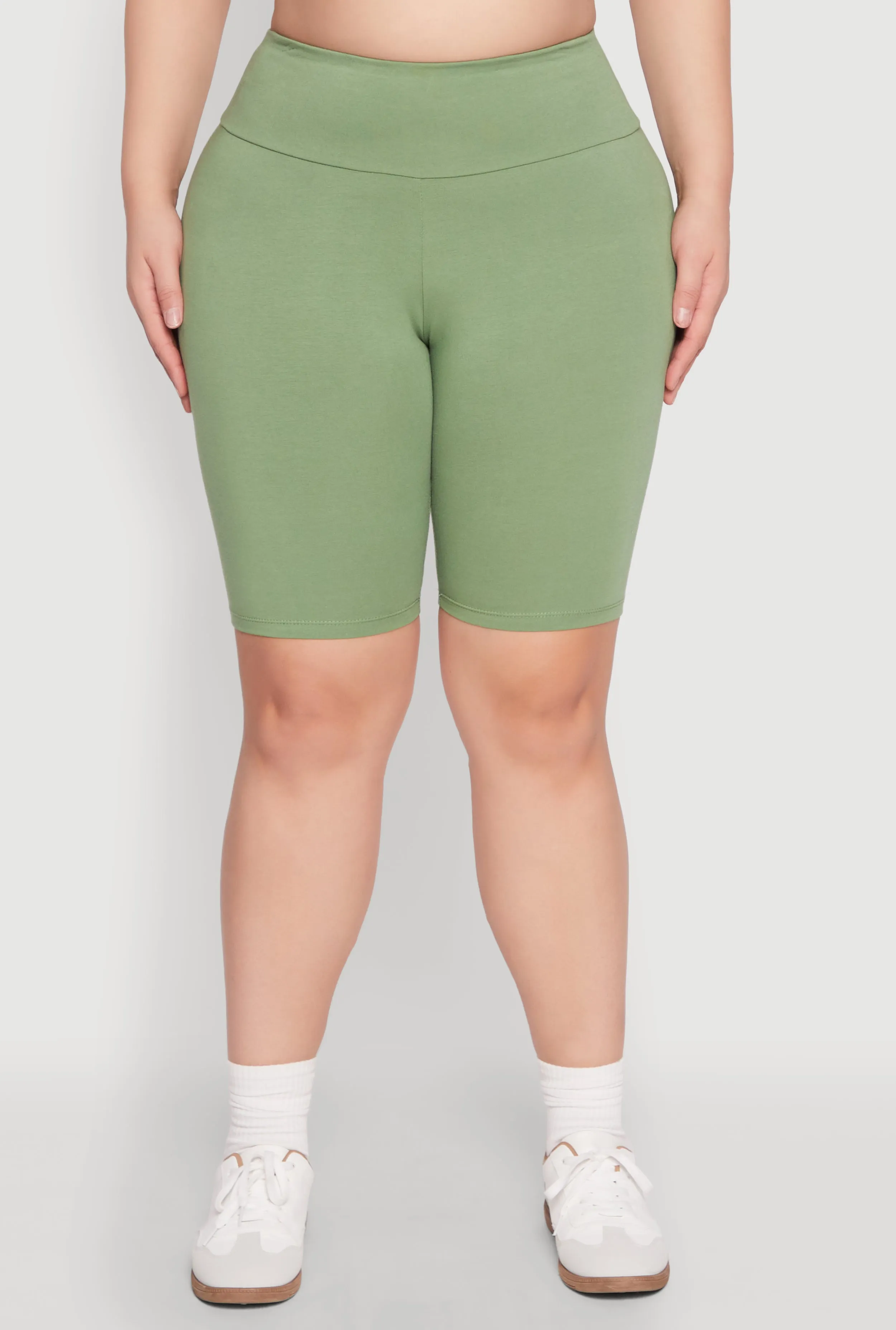 Plus Size High Waisted Bike Shorts sold by Rainbow product image thumbnail 5