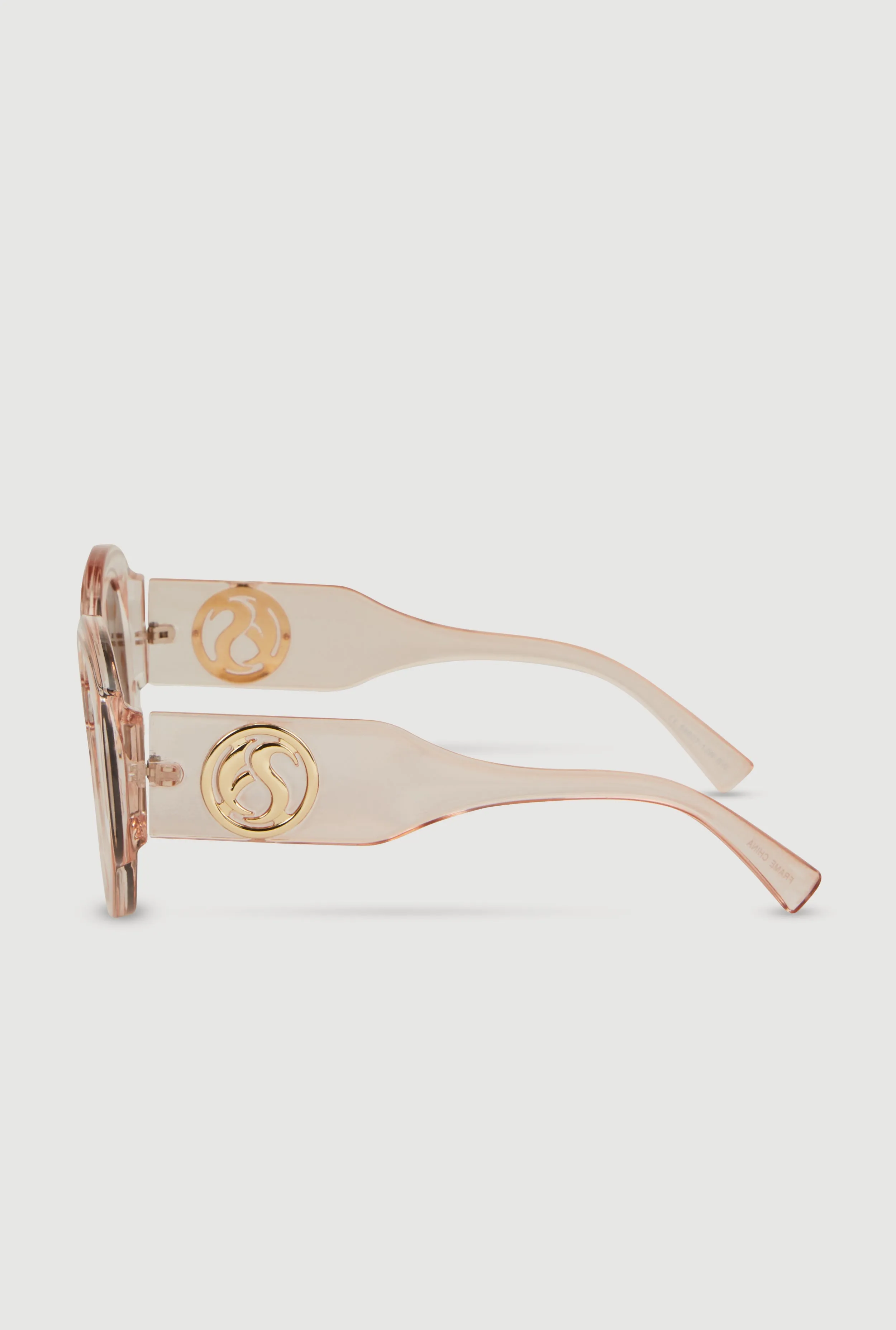 Retro Oversized Round Frame Sunglasses sold by Rainbow product image thumbnail 5