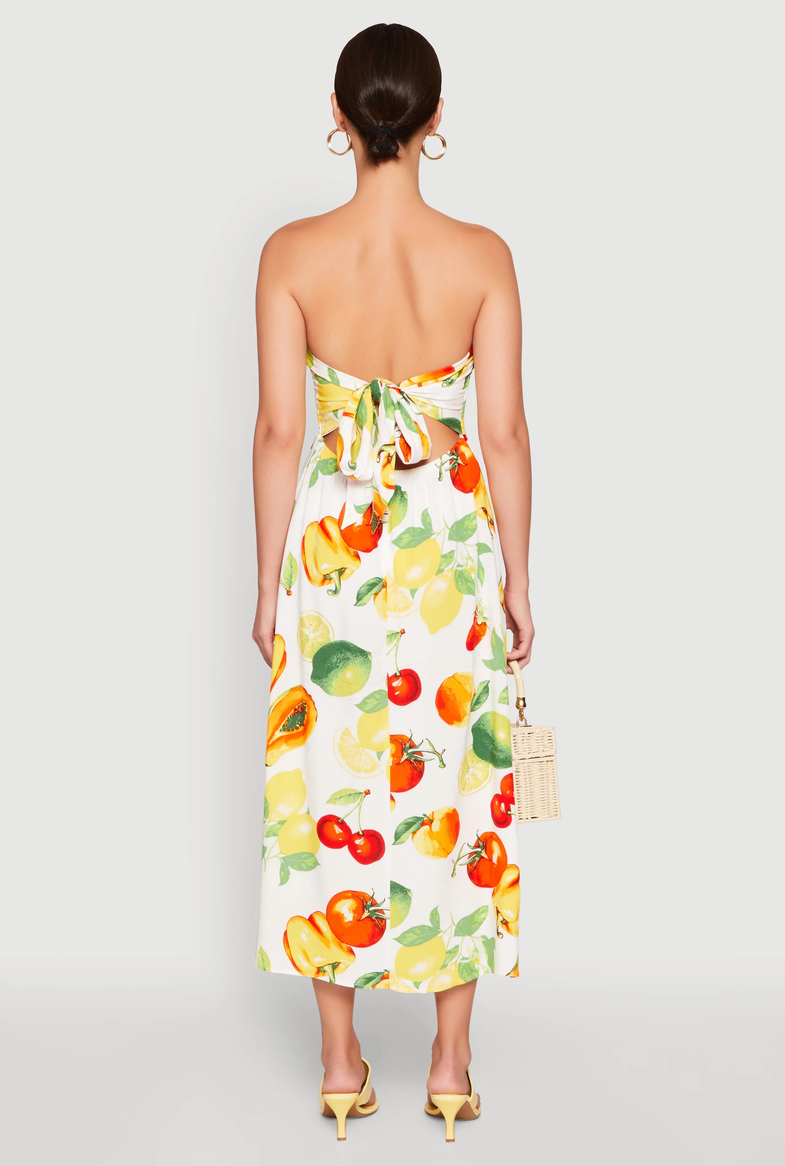 Almost Famous Assorted Fruit Smocked Dress sold by Rainbow product image thumbnail 5