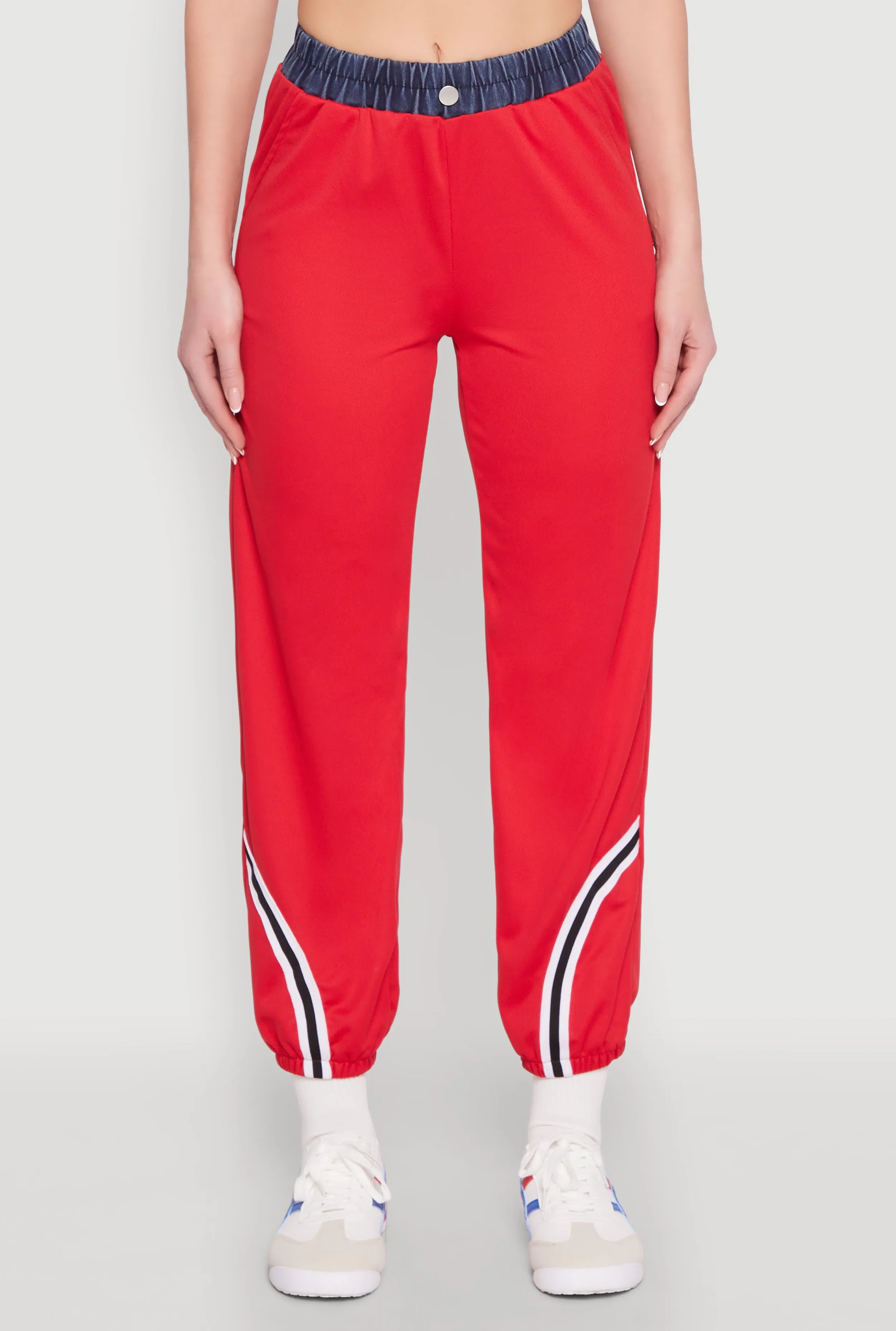 Contrast Trim High Waisted Joggers sold by Rainbow product image thumbnail 3