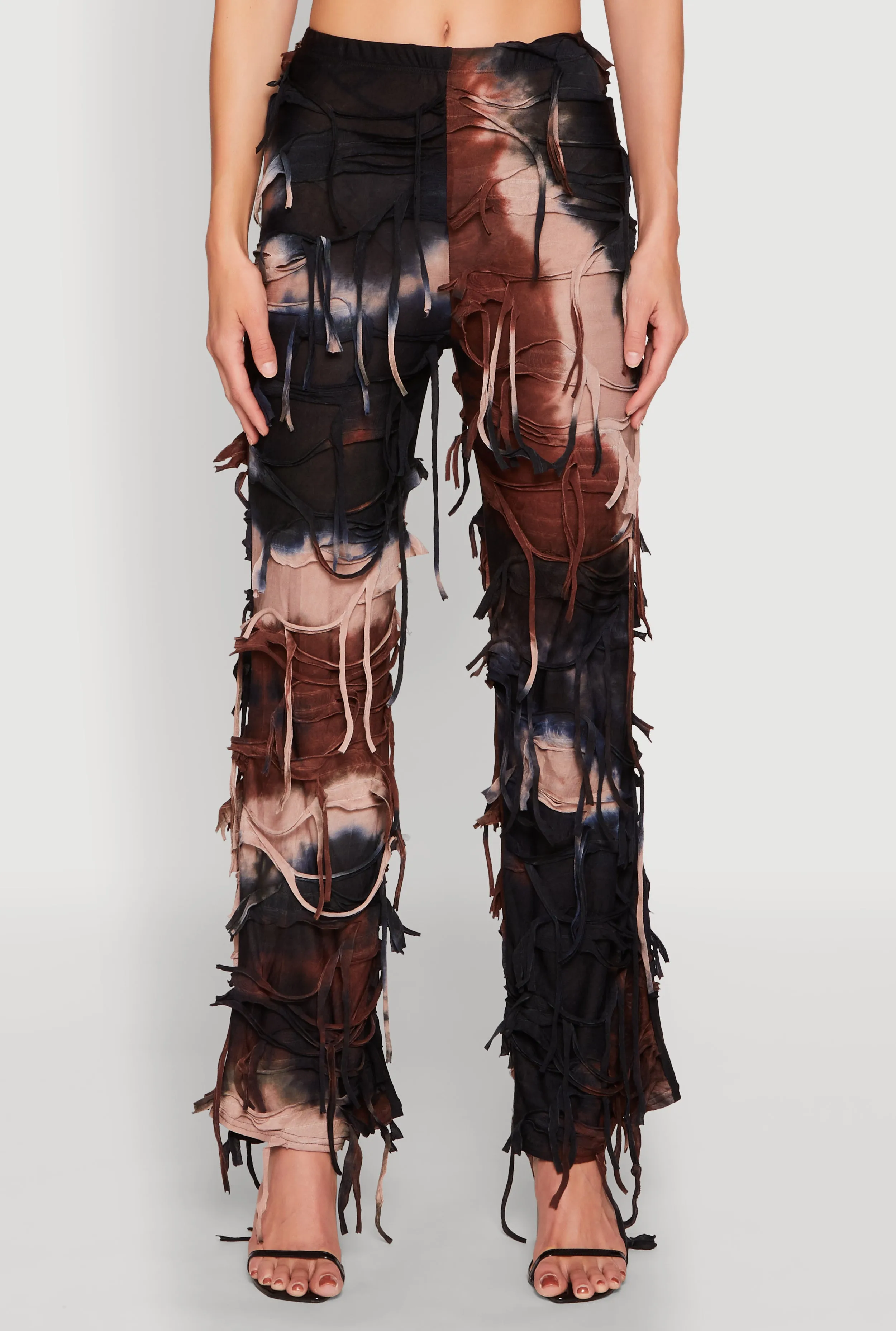 Tie Dye Distressed Pants sold by Rainbow product image thumbnail 3