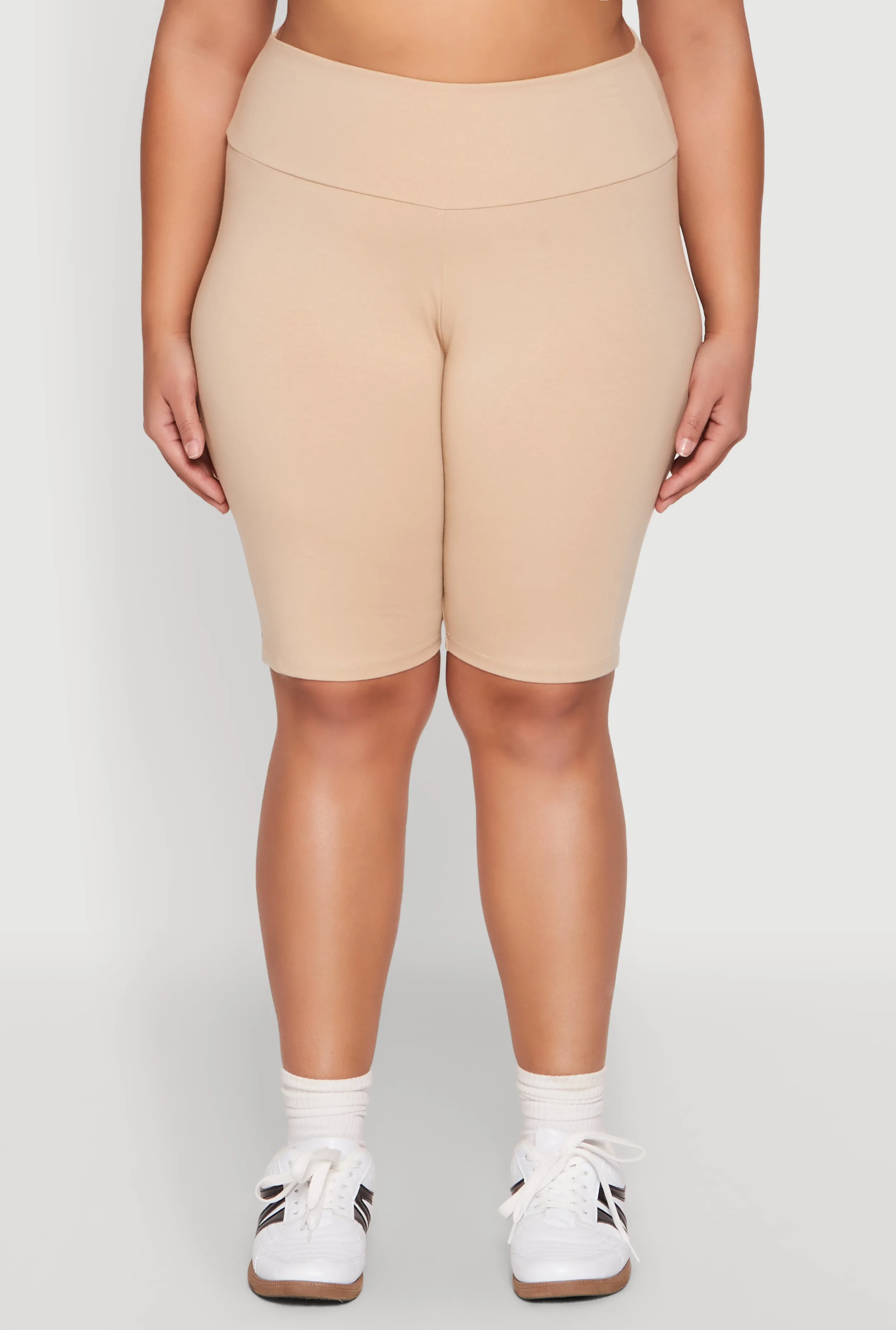 Plus Size High Waisted Bike Shorts sold by Rainbow product image thumbnail 5