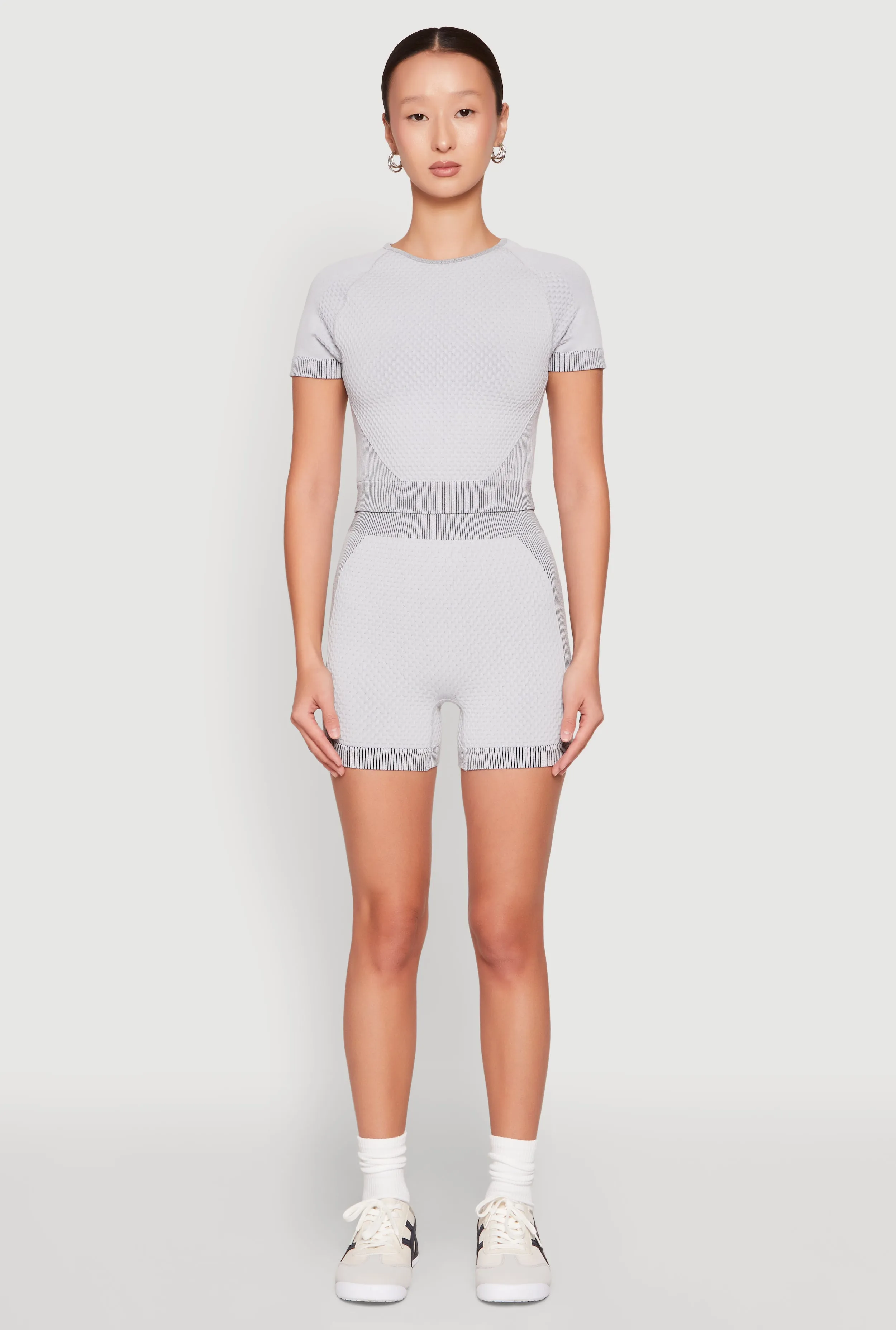 Seamless Two Tone Crop Top sold by Rainbow product image thumbnail 3