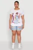 Plus Size Ruched Sequin Faithful Graphic Tee sold by Rainbow