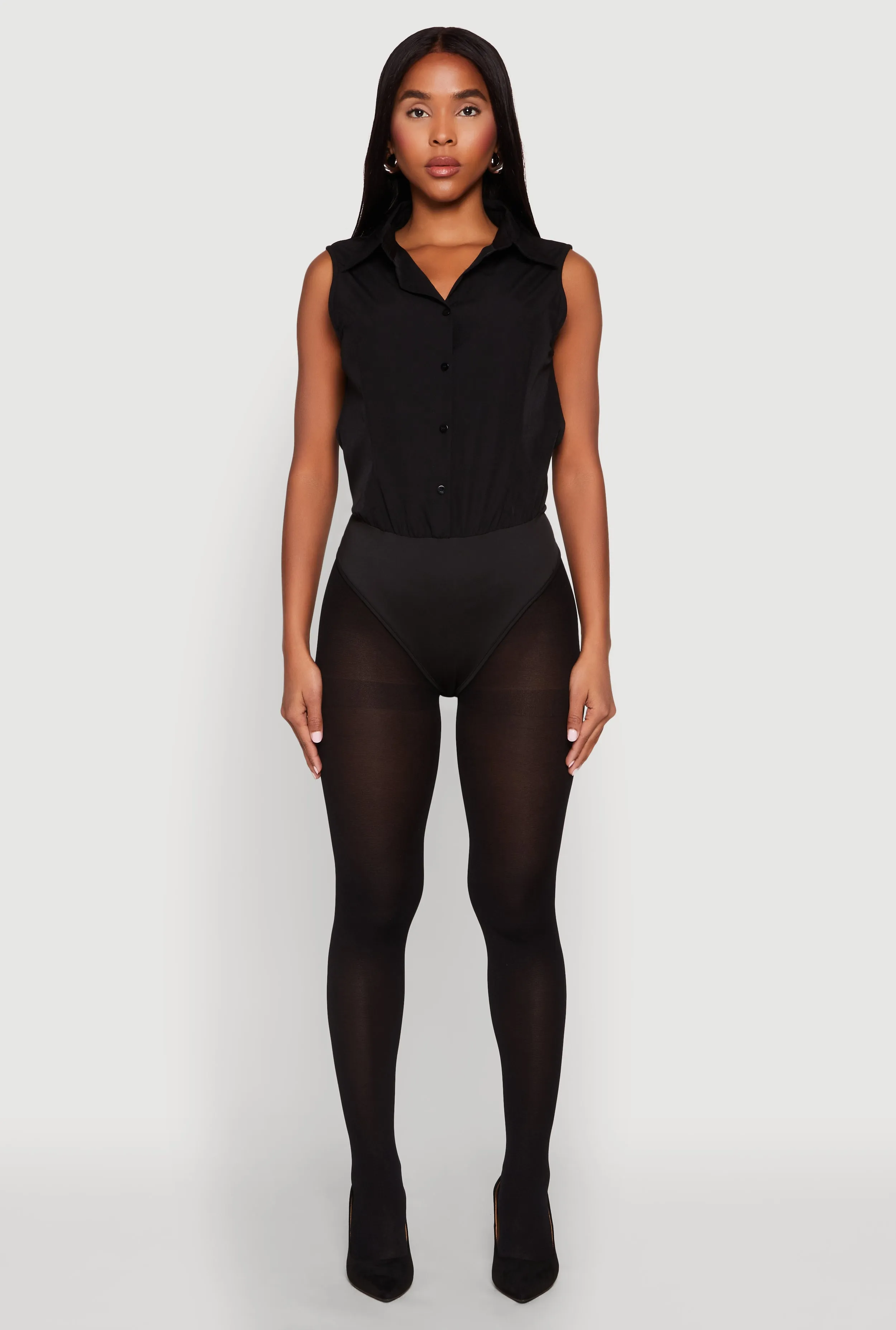 Daisy Sleeveless Button Front Bodysuit sold by Rainbow product image thumbnail 3