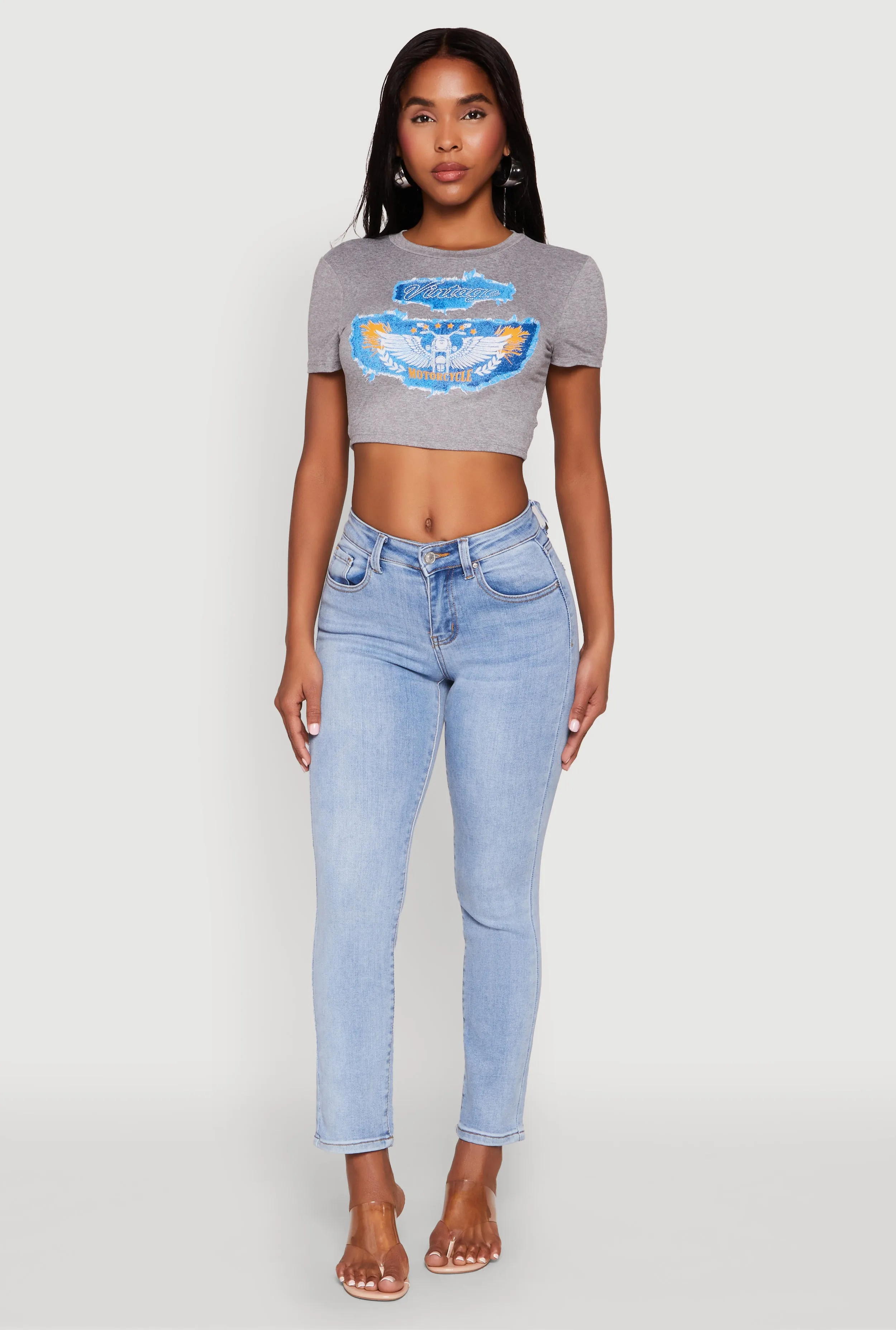 WAX Slim Straight High Rise Jeans sold by Rainbow