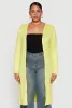 Plus Size Ribbed Soft Knit Open Front Duster sold by Rainbow