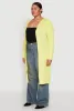Plus Size Ribbed Soft Knit Open Front Duster sold by Rainbow