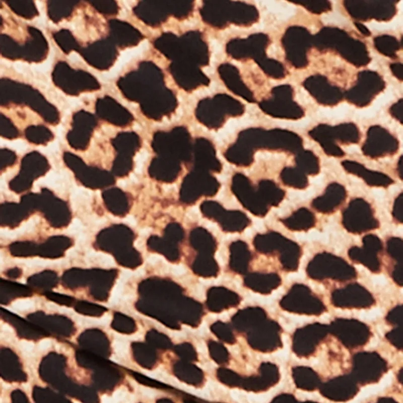 Leopard Print Side Slit Maxi Skirt sold by Rainbow product image thumbnail 4