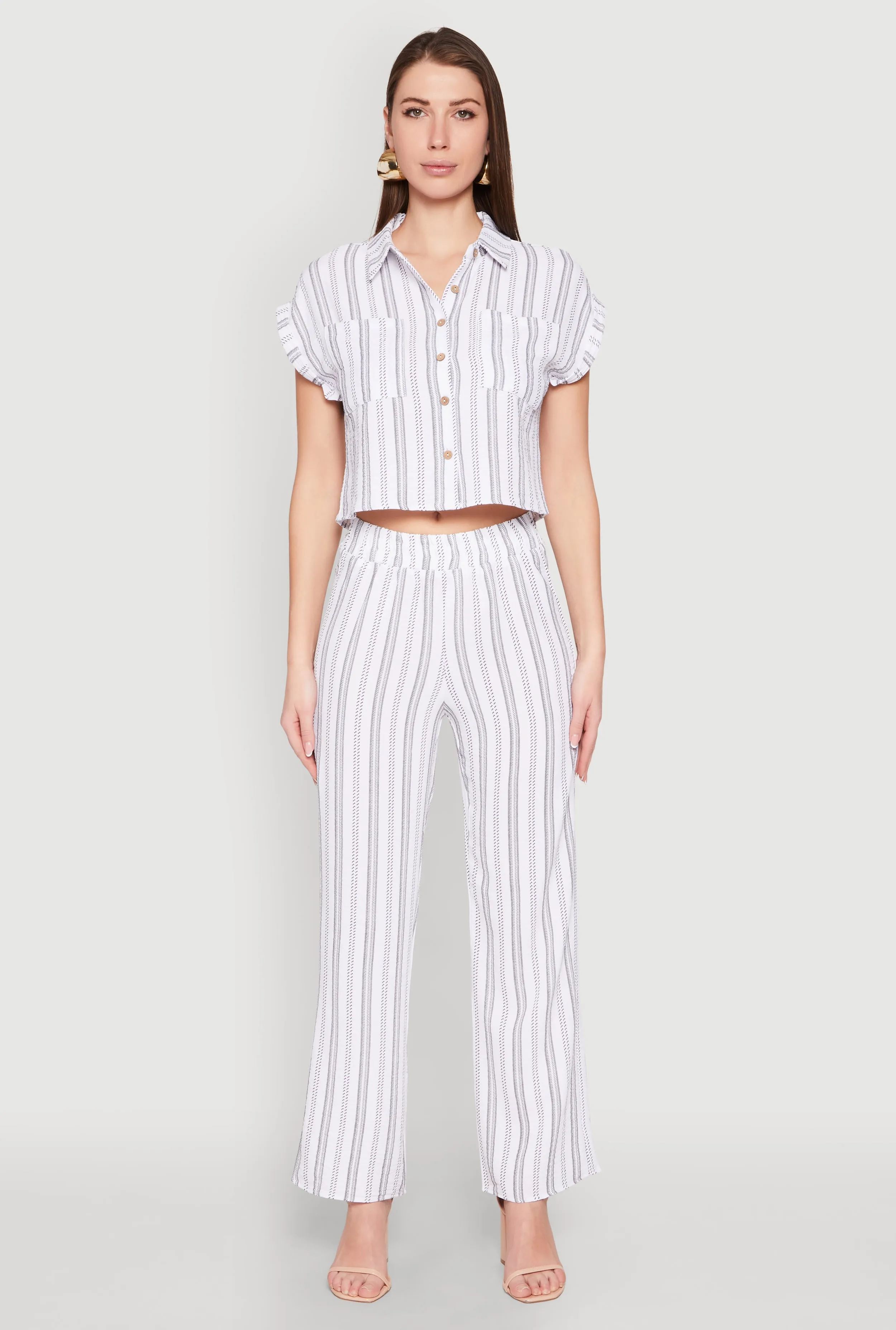 Airy Striped Pattern Pants sold by Rainbow product image thumbnail 2