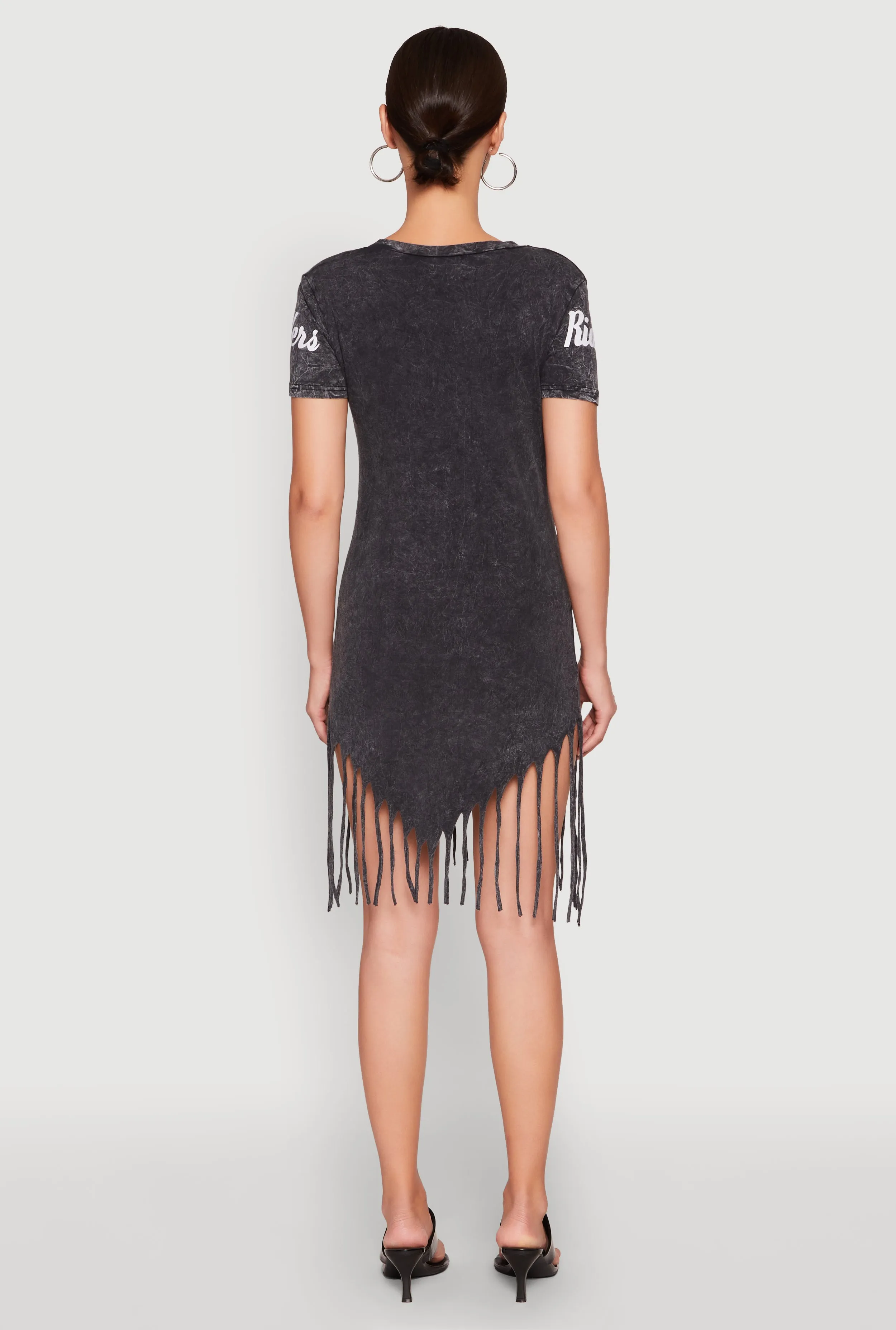 Mineral Wash Riders Graphic Fringe Dress sold by Rainbow product image thumbnail 5