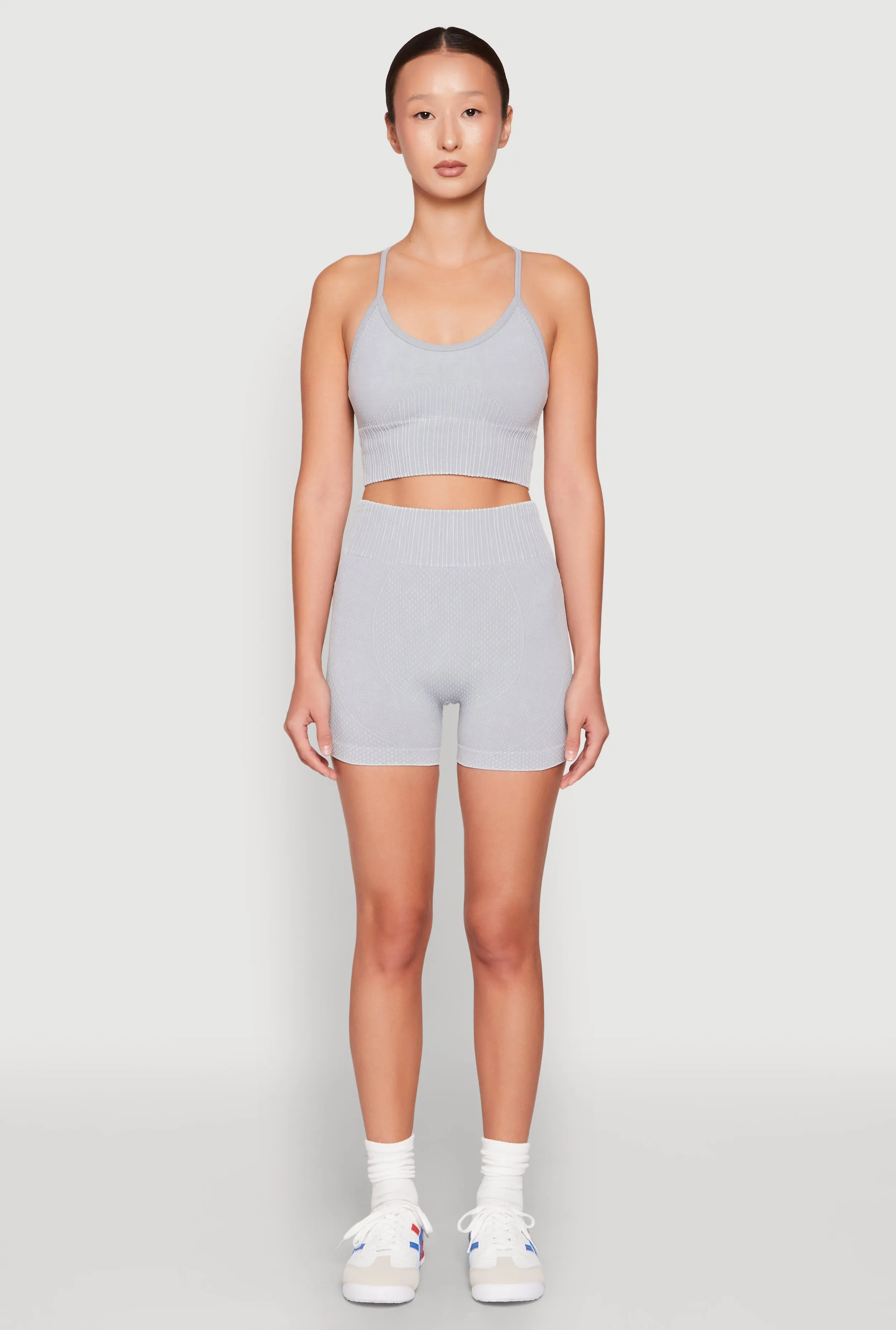 Seamless Ribbed Knit Sports Bra sold by Rainbow product image thumbnail 2