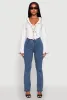 Ruffle Trim Tie Front Crop Top sold by Rainbow