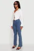 Ruffle Trim Tie Front Crop Top sold by Rainbow