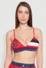 Jersey Mesh 90 Graphic Contrast Trim Bralette sold by Rainbow