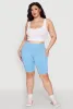 Plus Size High Waist Cell Phone Pocket Biker Shorts sold by Rainbow