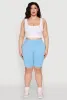 Plus Size High Waist Cell Phone Pocket Biker Shorts sold by Rainbow