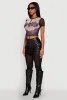 Graphic Print Mesh Tee sold by Rainbow