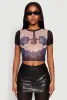 Graphic Print Mesh Tee sold by Rainbow