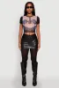 Graphic Print Mesh Tee sold by Rainbow
