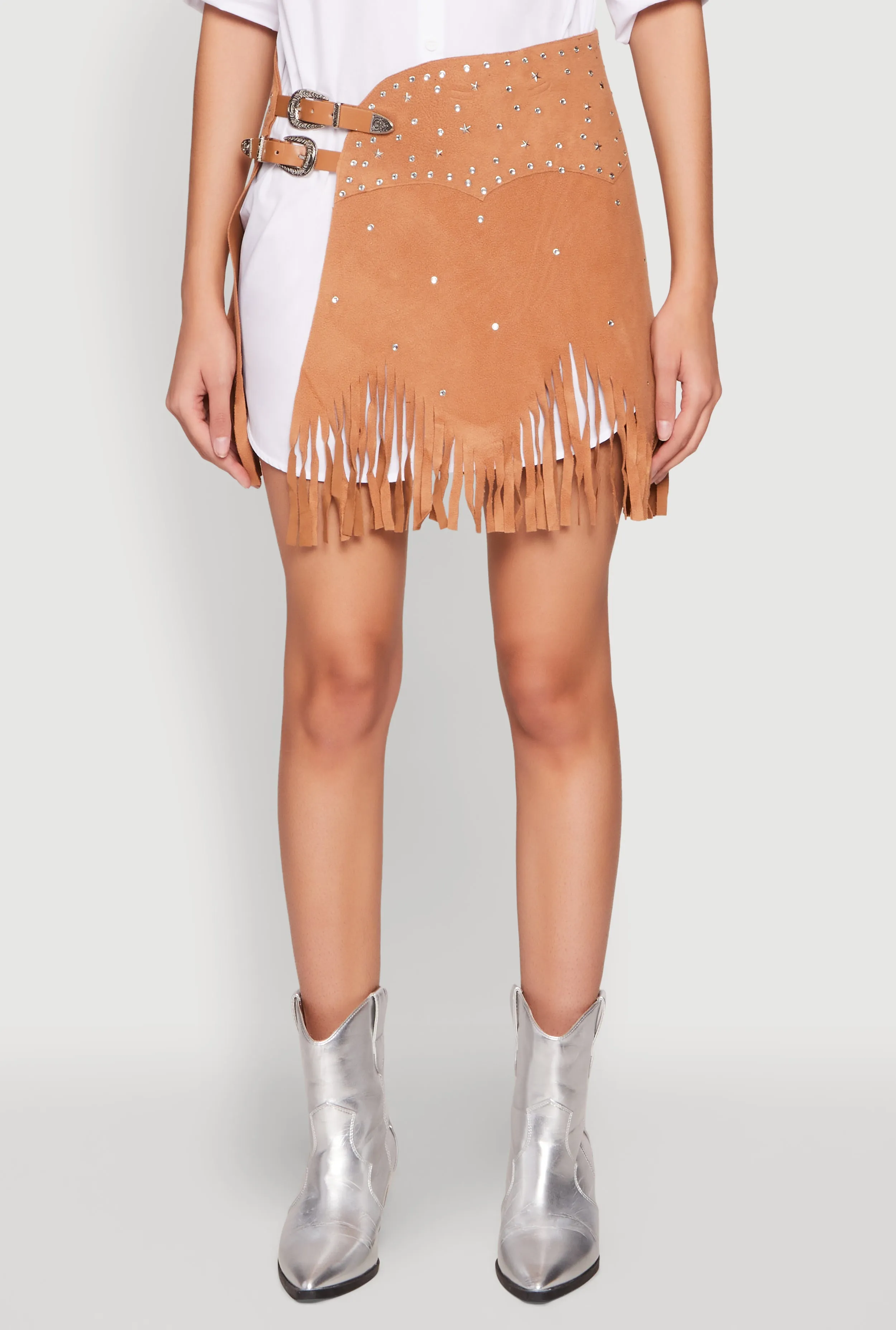 Fringe Buckle Front Skirt sold by Rainbow product image thumbnail 5