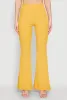 High Waisted Rib Knit Palazzo Pants sold by Rainbow